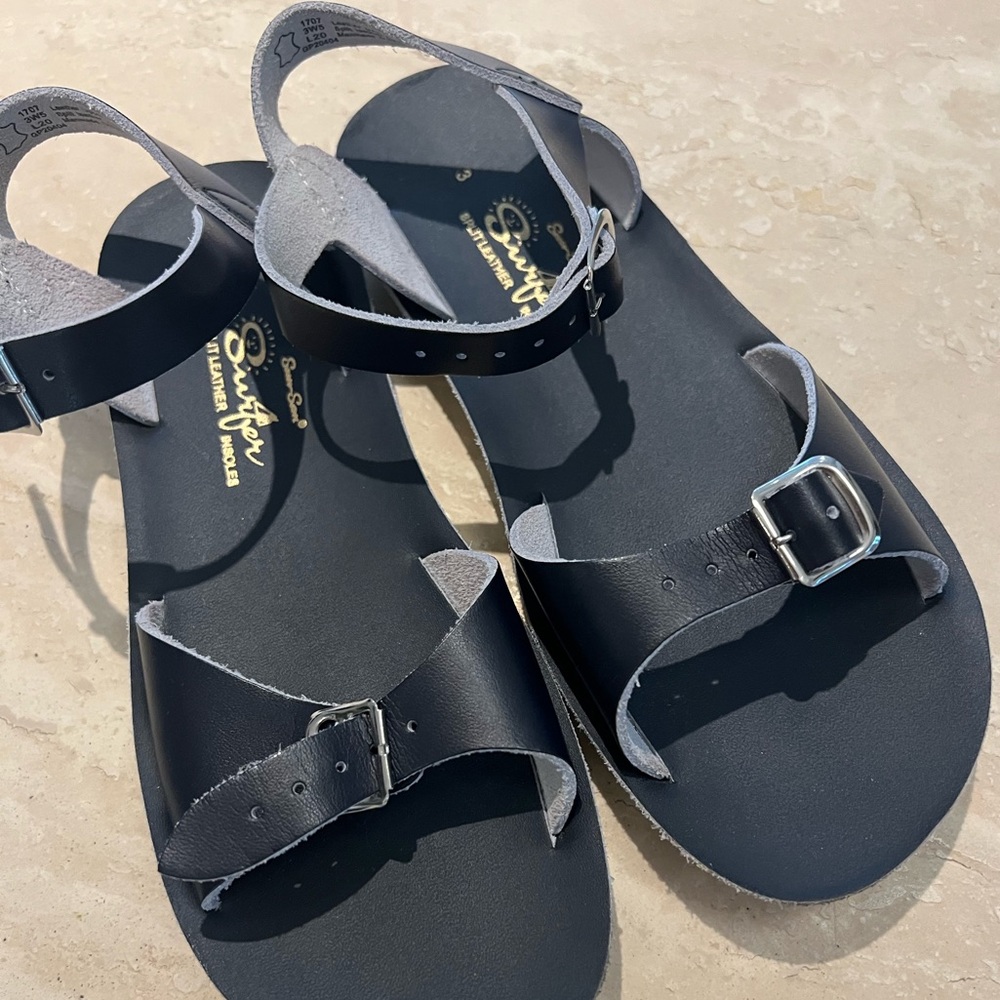 Kids Saltwater Sandals Navy Sz 3